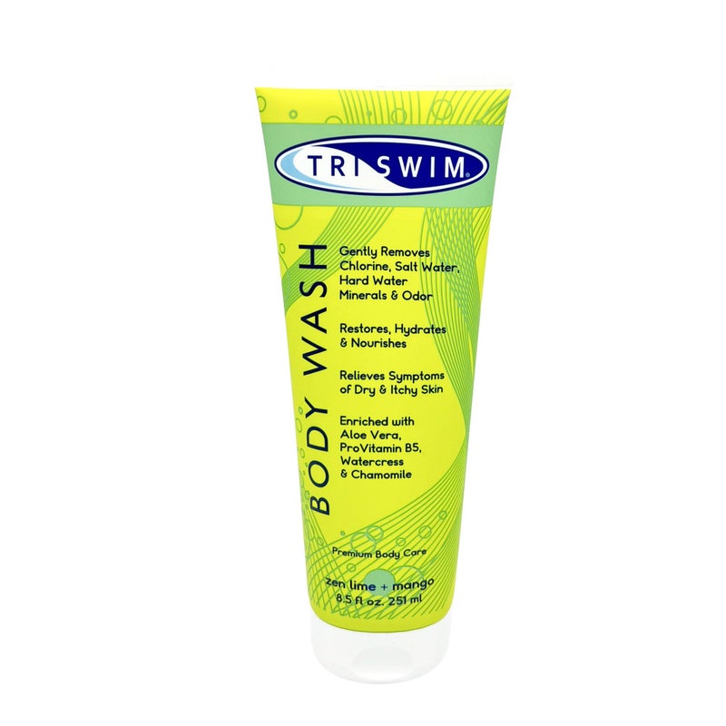 TRISWIM Chlorine Removal Body Wash 85 Fl Oz Removes Chlorine Bromine Hard Water Minerals Saltwater Hydrates Restores Skin Moisturizing Chlorine Soap For Swimmers And Athletes