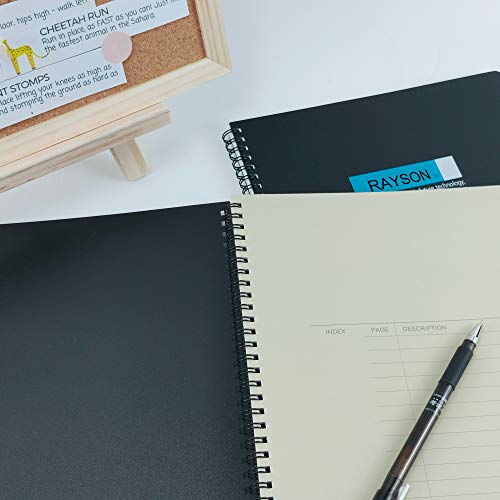 Rayson Double Loop Binding Wires 9/16 Inch - 3 to 1 Pitch Wire Binding Capacity 120 Sheets, 11 inch Length, 32-Loop Black Wire Ring Pack of 100 to Bind Reports and Projects - Image 3