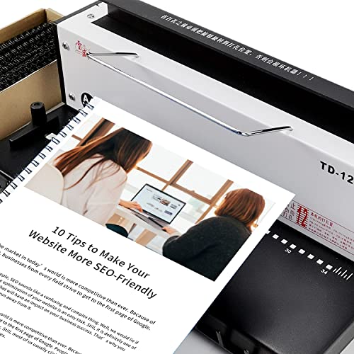 Rayson Double Loop Binding Wires 9/16 Inch - 3 to 1 Pitch Wire Binding Capacity 120 Sheets, 11 inch Length, 32-Loop Black Wire Ring Pack of 100 to Bind Reports and Projects - Image 2