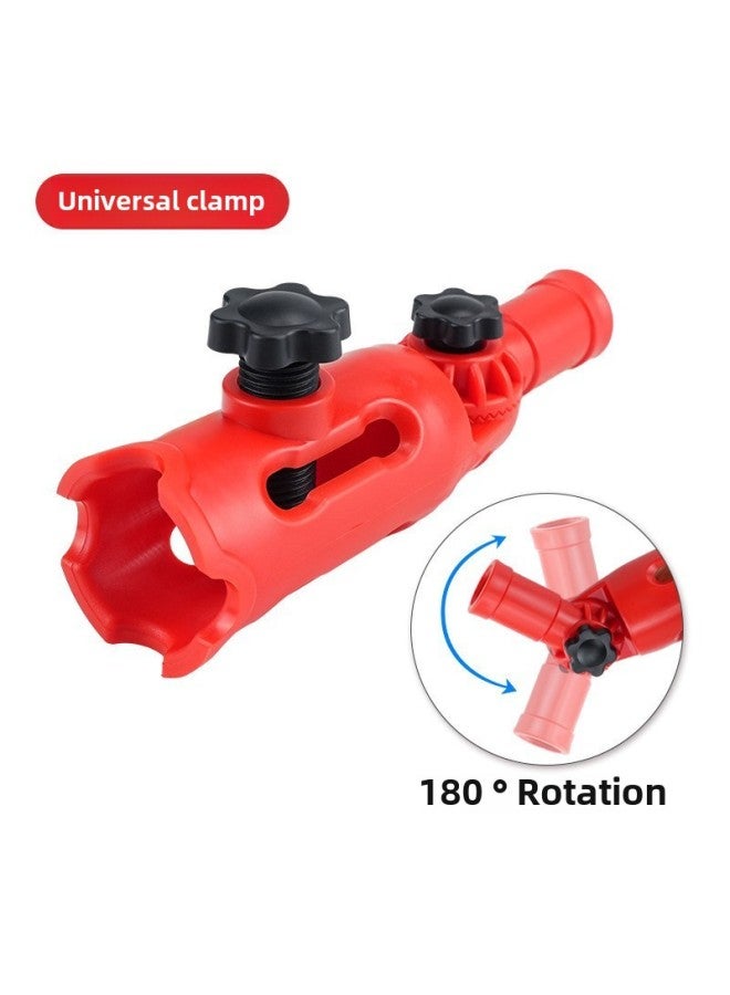 Multi-angle Roller Brush Paint Brush Extension Rod Handheld Paint Tool Extender Universal Bracket-Specification Model:Individual Red Universal Device  - Image 1