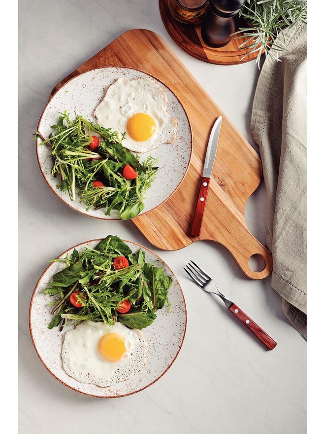 ترامونتينا سكين طاولة ترامونتينا بوليود  بوصة بشفرة ستانلس ستيل ومقبض أحمر آمن للغسل في غسالة الصحون - Image 2