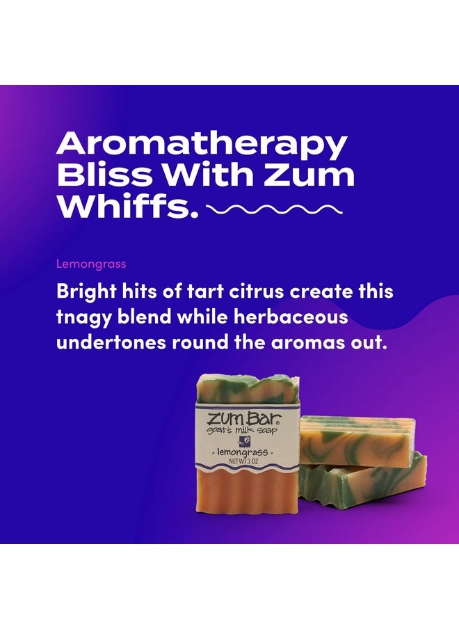 Indigo Wild - Zum Goat'S Milk Soap Bar Bar Soap For Hands & Body Made With Essential Oils 3 Oz Lemongrass (3 Pack) - Image 1