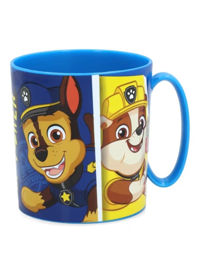 ستور كوب بلاستيكي آمن للاستخدام في الميكروويف، متعدد الألوان، بتصميم شخصيات باو باترول، سعة 350 مل - Image 1