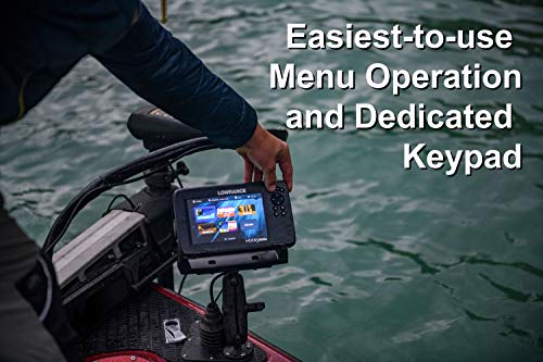 LOWRANCE لويرانس هوك ريفيل 5 سبلت شوت - جهاز كشف الأسماك بحجم 5 بوصات مع محول سبلت شوت، خرائط C-MAP الأمريكية المحملة مسبقًا - Image 2
