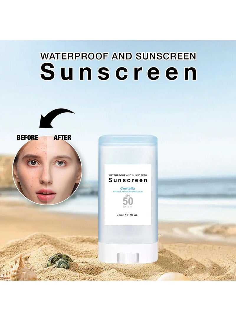 SOUG Marlamall Face Sunscreen Stick Sunscreen Sun Stick SPF50+ PA++, Lightweight Sunscreen Stick Face Moisture Stick, No Sticky Refreshing Sun Stick Skin Sunscreen for All Skin Type - Image 4
