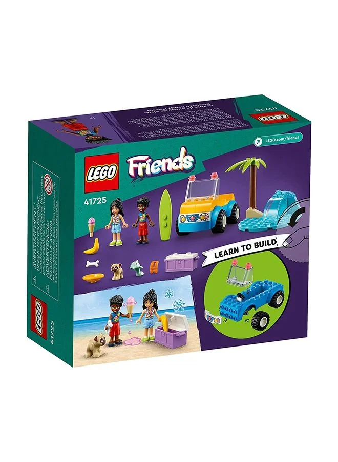 LEGO Friends Beach Buggy Fun 41725 Building Toy Set; Creative Fun for Ages 4+; With 2 Mini-Dolls, a Pet Dog Character, a Beach Buggy and Accessories (61 Pieces)