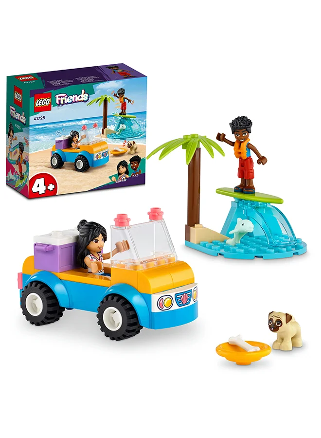 LEGO Friends Beach Buggy Fun 41725 Building Toy Set; Creative Fun for Ages 4+; With 2 Mini-Dolls, a Pet Dog Character, a Beach Buggy and Accessories (61 Pieces)