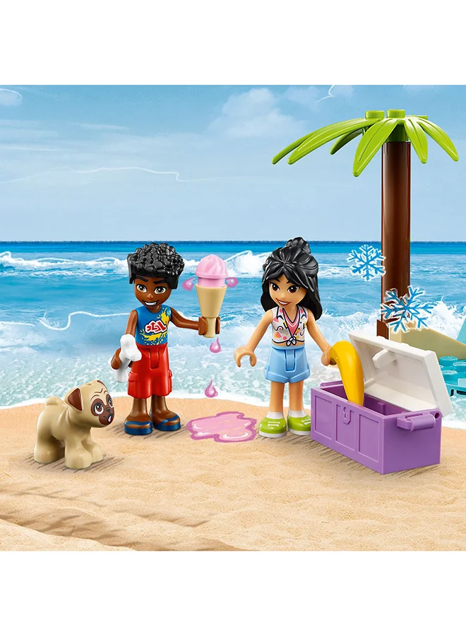 LEGO Friends Beach Buggy Fun 41725 Building Toy Set; Creative Fun for Ages 4+; With 2 Mini-Dolls, a Pet Dog Character, a Beach Buggy and Accessories (61 Pieces)