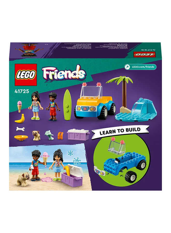 LEGO Friends Beach Buggy Fun 41725 Building Toy Set; Creative Fun for Ages 4+; With 2 Mini-Dolls, a Pet Dog Character, a Beach Buggy and Accessories (61 Pieces)