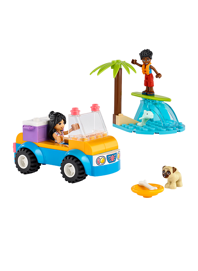 LEGO Friends Beach Buggy Fun 41725 Building Toy Set; Creative Fun for Ages 4+; With 2 Mini-Dolls, a Pet Dog Character, a Beach Buggy and Accessories (61 Pieces)