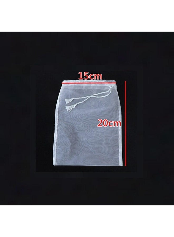 100 Mesh Nylon Filter Nut Milk Bag Net Yogurt Tea Beer Coffee Oil Food Filter Strainers Mesh Kitchen Strainer Bags  - Image 2