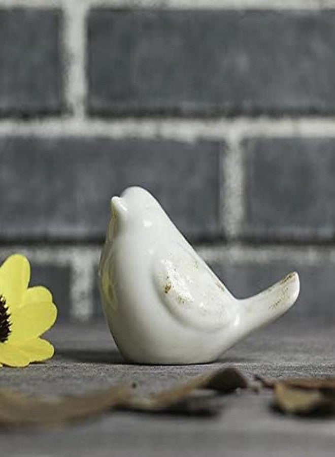SUNSHADE 2PCS Ceramic Birds Figurines Home Decor for Living Room Decor Office Home Decoration Ornaments Garden Statues - Image 3
