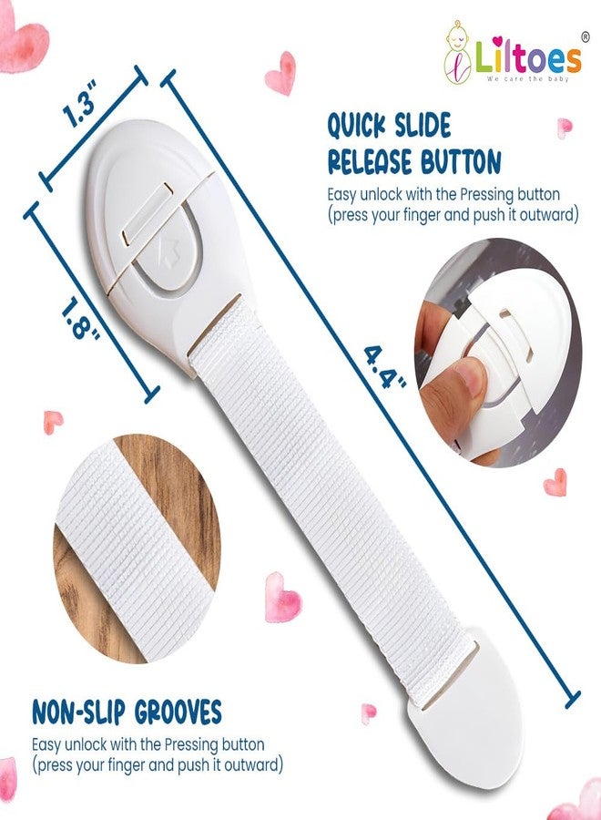 LILTOES Baby Safety Cabinet Locks, Child Proofing for Furniture and Drawers (Cabinet Lock) - Pack of 10 - Image 4