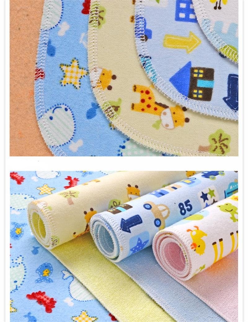 Monvecle 4pcs Pack Baby Infant Waterproof Cotton Changing Pads Washable Resuable Diapers Liners Mats (4pcs Pack-18"x12") - Image 3