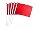 WXTWK 25 Pack Solid Red Flag Small Mini Plain Red DIY Color Flags On Stickmarking decoration suppliesGrand OpeningKids BirthdayParty Events Celebration - Image 3