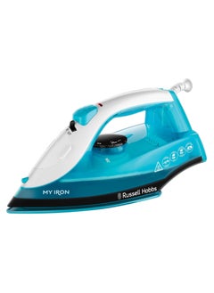Russell My Iron Steam Iron - 1800W, Ceramic Soleplate, 260ml Tank, 2m Cord, Self-Clean, Blue/White - 1-Year Warranty  - Image 1
