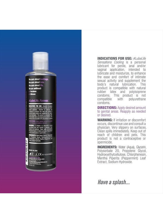 Lube Life Sensations Pleasure Kit Water Based Cooling & Warming Personal Lubricant, for a Tingling and Invigorating Intimate Experience, Lube for Men, Women & Couples, 4Fl Oz (Pack of 2)  - Image 2