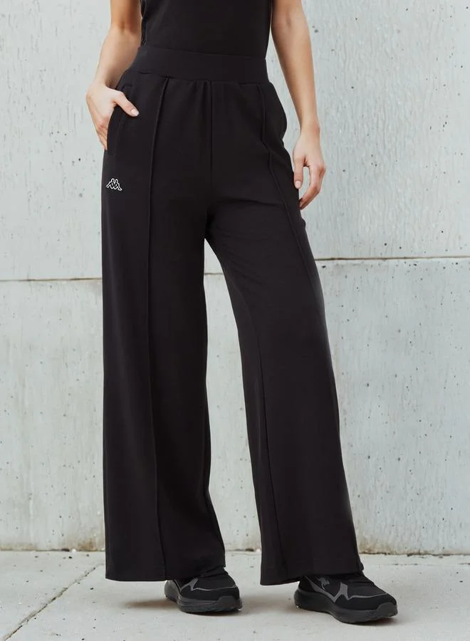 Kappa Kappa Women Wide Leg Soft Touch Track Pants with Pockets