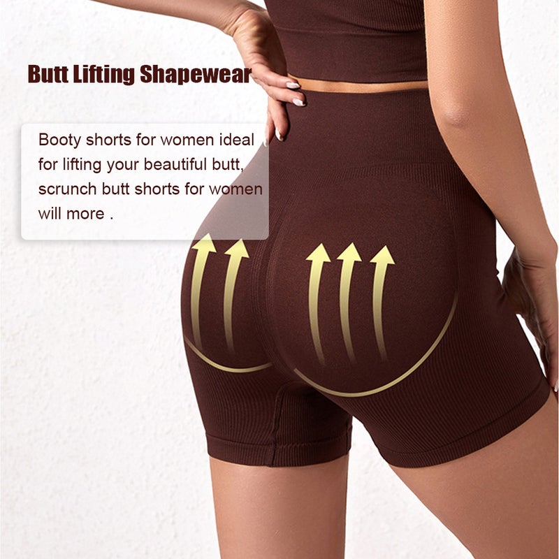 Shapewear Shorts for Women High Waisted Butt Lifting Tummy Control Body Shaper Shorts Comfy Knee Length Shapewear Underwear Anti Chafing Slip Short Under Dress - Image 3