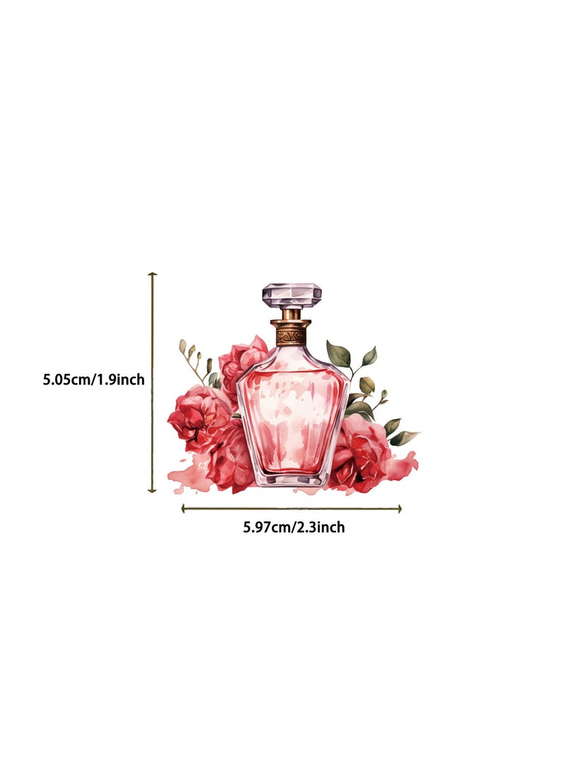 قوس قزح أورينبو 50 قطعة من ملصقات عيد الحب الشفافة العتيقة لعيد الحب، ملصقات اعتراف حلوة لسجلات القصاصات والمجلات وألبومات الصور وبطاقات الحب الرومانسية المقاومة للماء للمراهقين والبالغين - Image 4