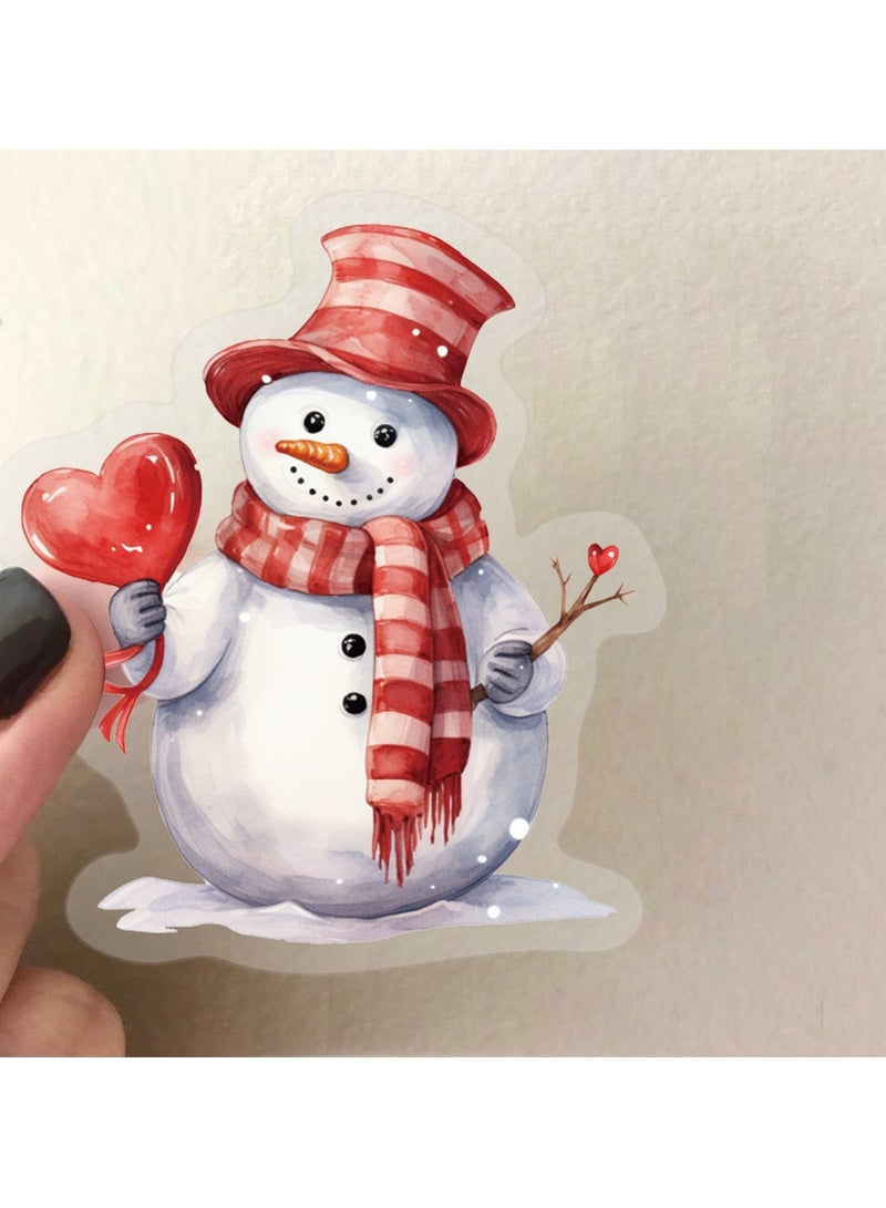 قوس قزح أورينبو 50 قطعة من ملصقات عيد الحب الشفافة العتيقة لعيد الحب، ملصقات اعتراف حلوة لسجلات القصاصات والمجلات وألبومات الصور وبطاقات الحب الرومانسية المقاومة للماء للمراهقين والبالغين - Image 5