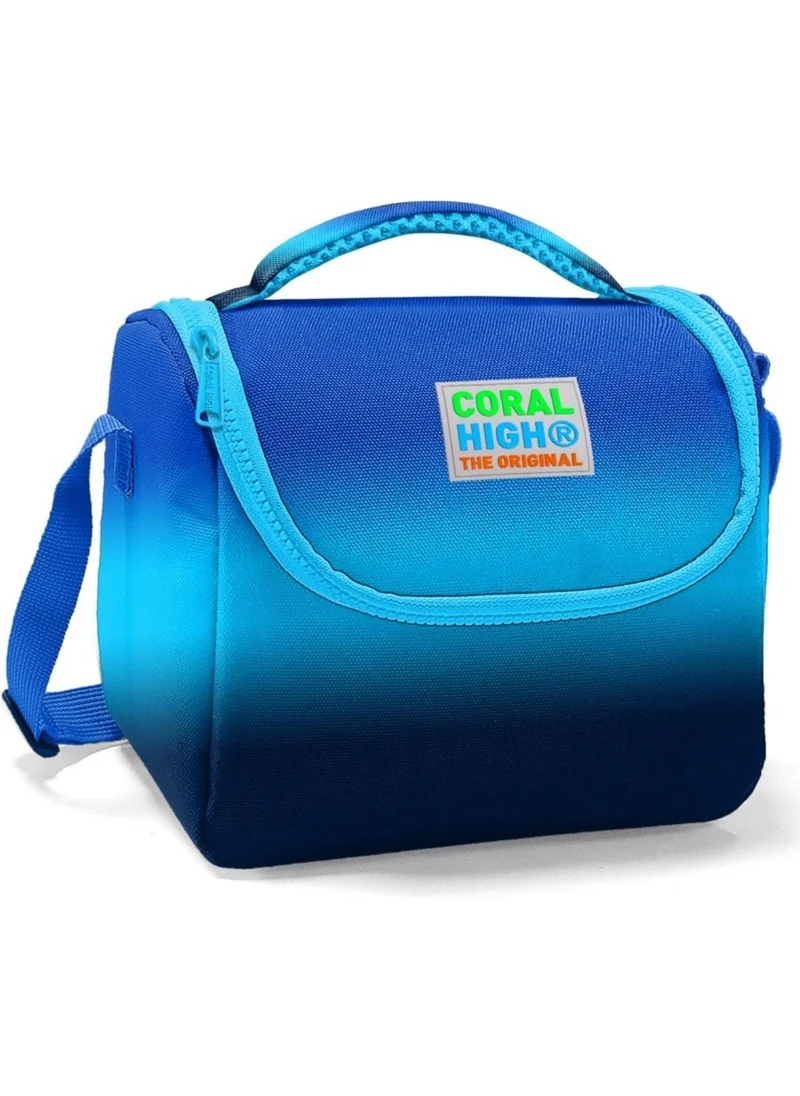 CORAL HIGH Boy's Navy Blue Gradient School Lunch Bag