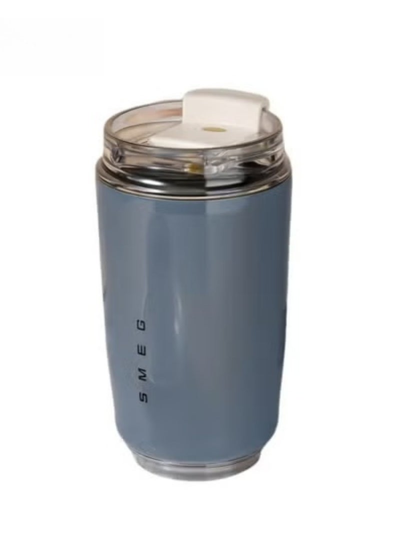 320ML Coffee Mug,Insulated Beverage Cup With Leakproof Lid, Travel Portable Car Drinking Cup，Stainless Steel Vacuum Leak proof , Gray - Image 1