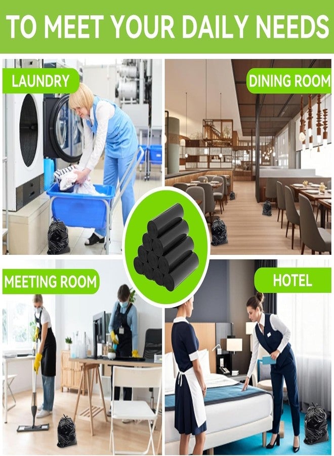 QCen 19 x 21 Inches - 180 Bag Eco-Friendly Garbage Bags Dustbin/Trash Bags with Detachable Drawstrings For Dry and Wet Waste For Home, Garden, Outdoor and picknik [ 1 Roll in 30 Bag = 6 Roll ] - Image 4