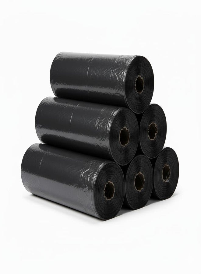 QCen 19 x 21 Inches - 180 Bag Eco-Friendly Garbage Bags Dustbin/Trash Bags with Detachable Drawstrings For Dry and Wet Waste For Home, Garden, Outdoor and picknik [ 1 Roll in 30 Bag = 6 Roll ] - Image 1