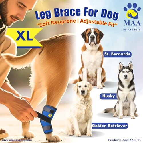 A+a Pets' MAA' Hock Joint Support Brace Compression Wrap for Dogs | for Arthritis, Injury, Sprain & Weak Front or Hind Legs (1 Pair, XL) - Image 3