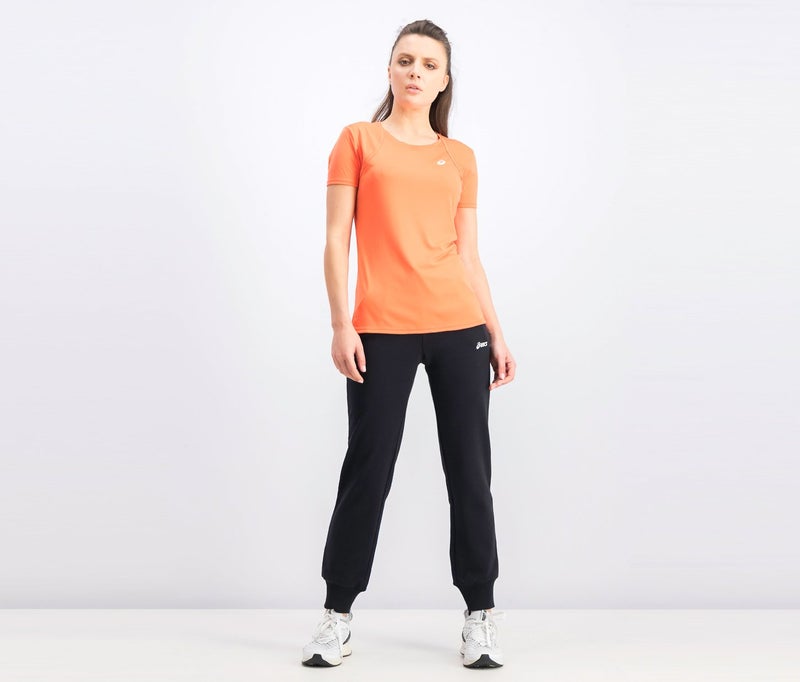 asics تي شيرت قصير الأكمام للنساء، كوراليشس - Image 4