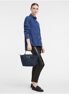 Longchamp women's classic fashion versatile large handbag shopping bag shoulder Bag handbag navy blue  - Image 3