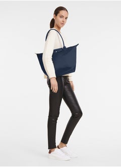 Longchamp women's classic fashion versatile large handbag shopping bag shoulder Bag handbag navy blue  - Image 2
