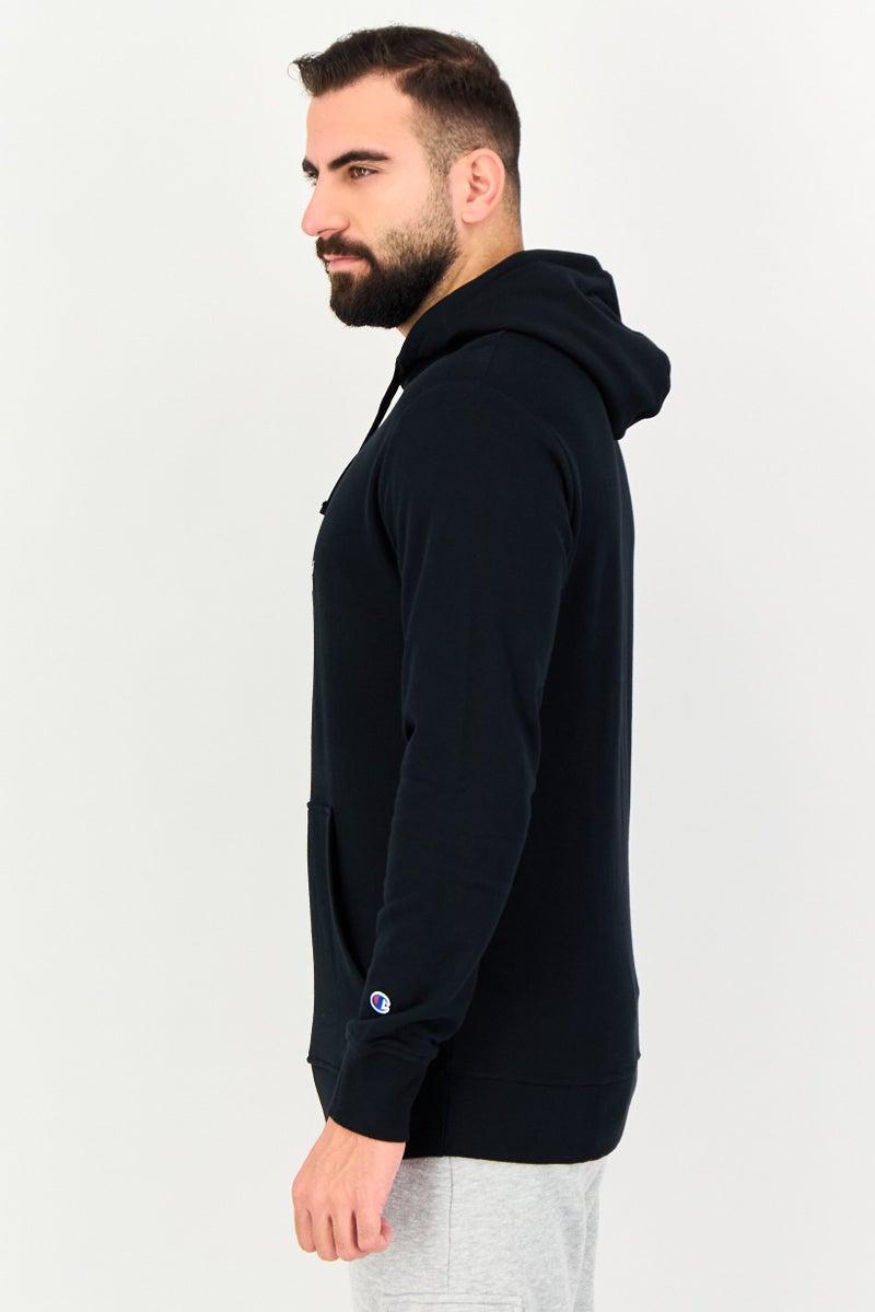 Champion Men Sportswear Fit Long Sleeve Outdoor Hoodies, Black - Image 4