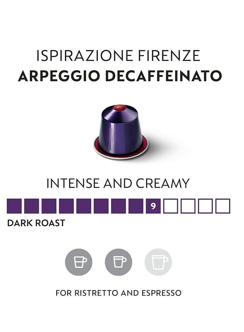 نسبرسو كبسولات نسبريسو أوريجينال لاين  أربيجيو ديكافيناتو  قهوة محمصة داكنة  50 كبسولة قهوة - Image 2