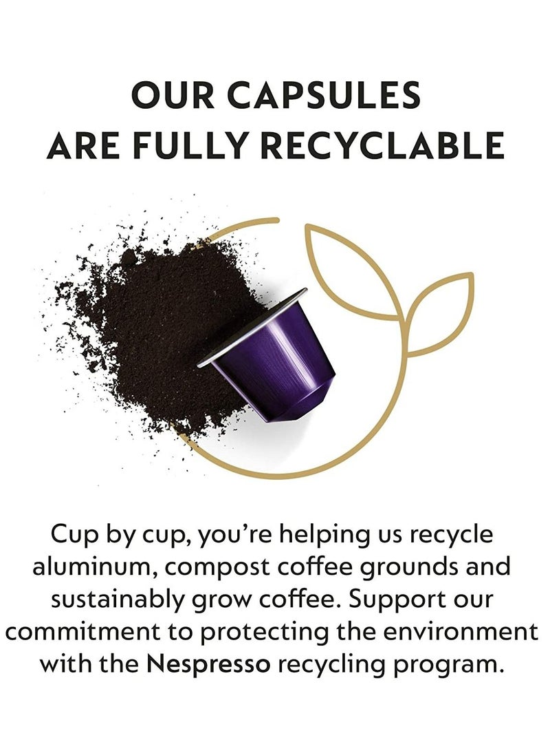 نسبرسو كبسولات نسبريسو أوريجينال لاين  أربيجيو ديكافيناتو  قهوة محمصة داكنة  50 كبسولة قهوة - Image 3