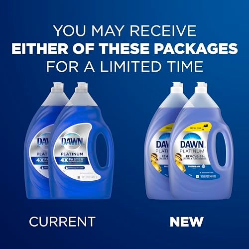 Dawn Platinum Dish Soap Liquid, Dishwashing Liquid, Grease Removal, Fresh Rain, 2x54.8oz Bundle - Image 2