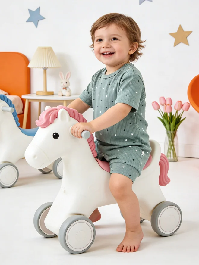 بابيز_بيسك Babies Basic Premium Ribbed Cotton Short Sleeves Printed Romper