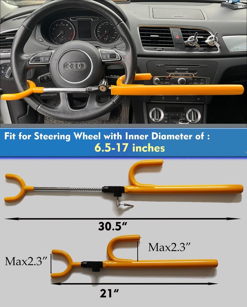 DODOMES Heavy Duty Steering Wheel Lock - Image 4