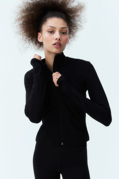 H&M SoftMove™ Zip-through sports jacket