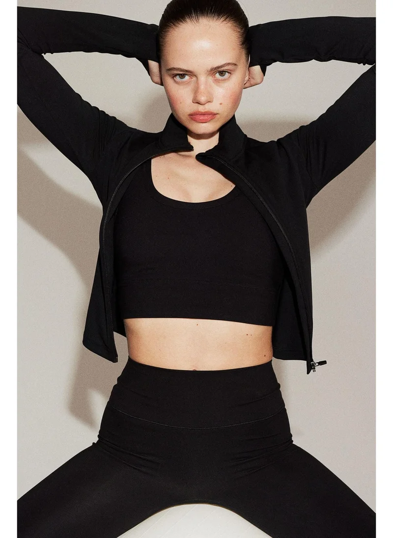 H&M SoftMove™ Zip-through sports jacket