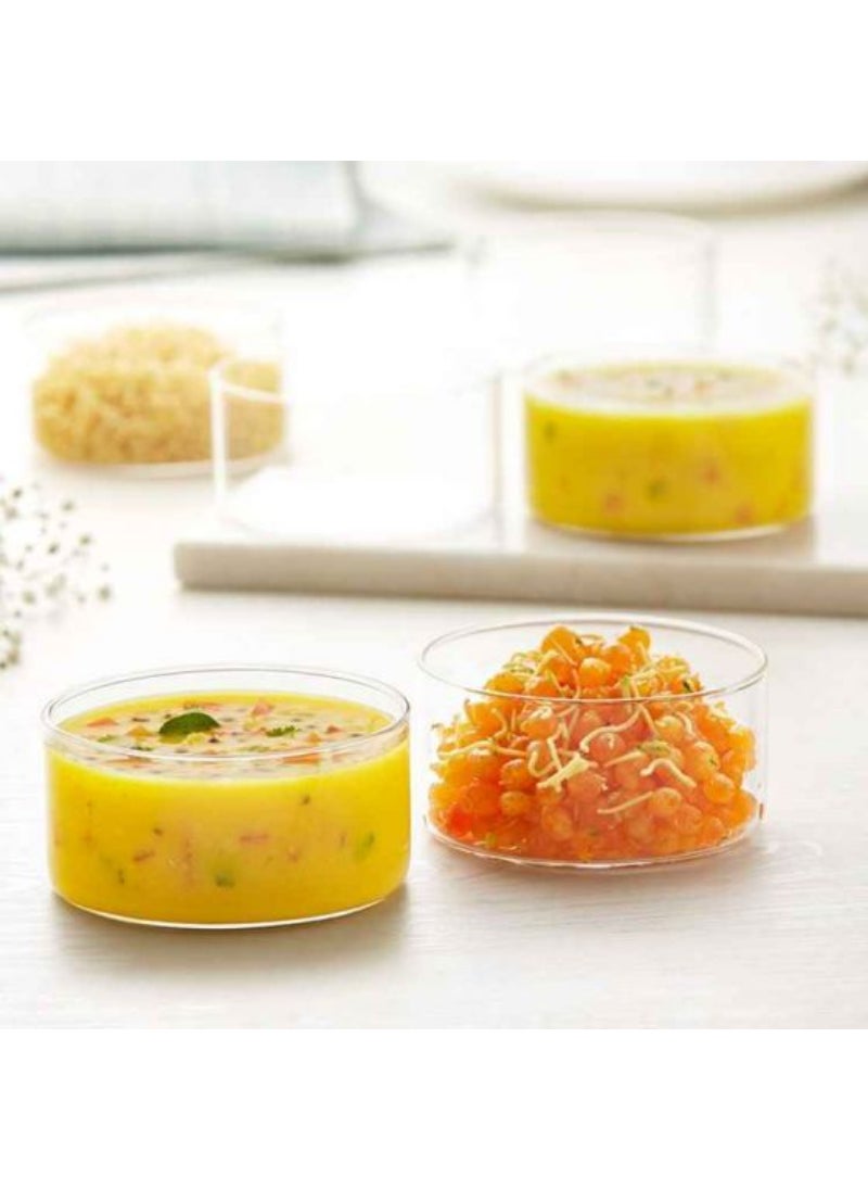 Top Pick New Large Glass Bowl Set(180Ml) Set Of 6 