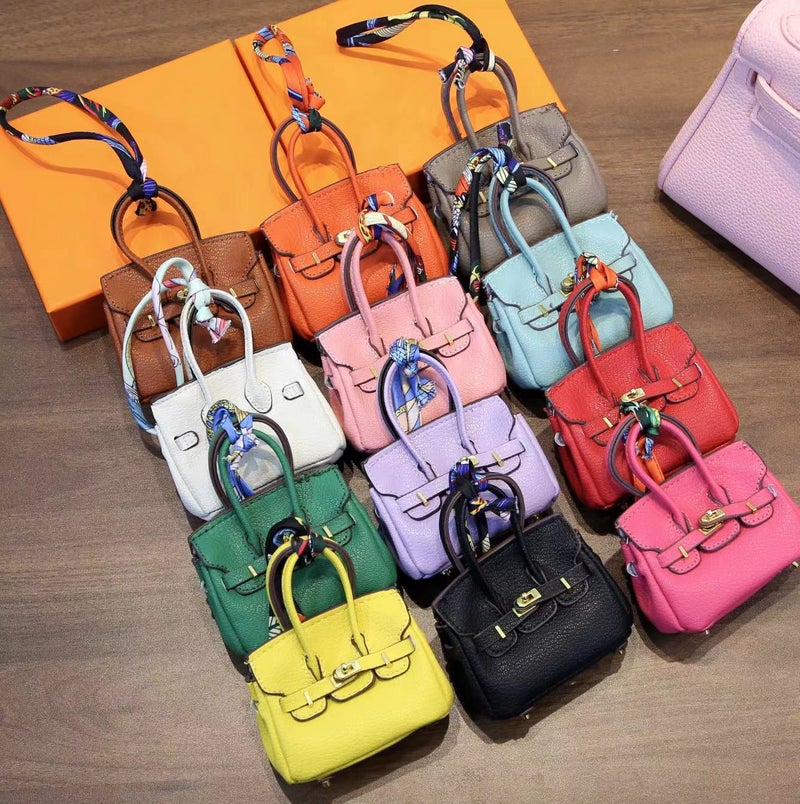 Mini Charm Bucket Bag Keychain Creative Cute Accessory for Keys, Earphones, and Lipstick - Image 3