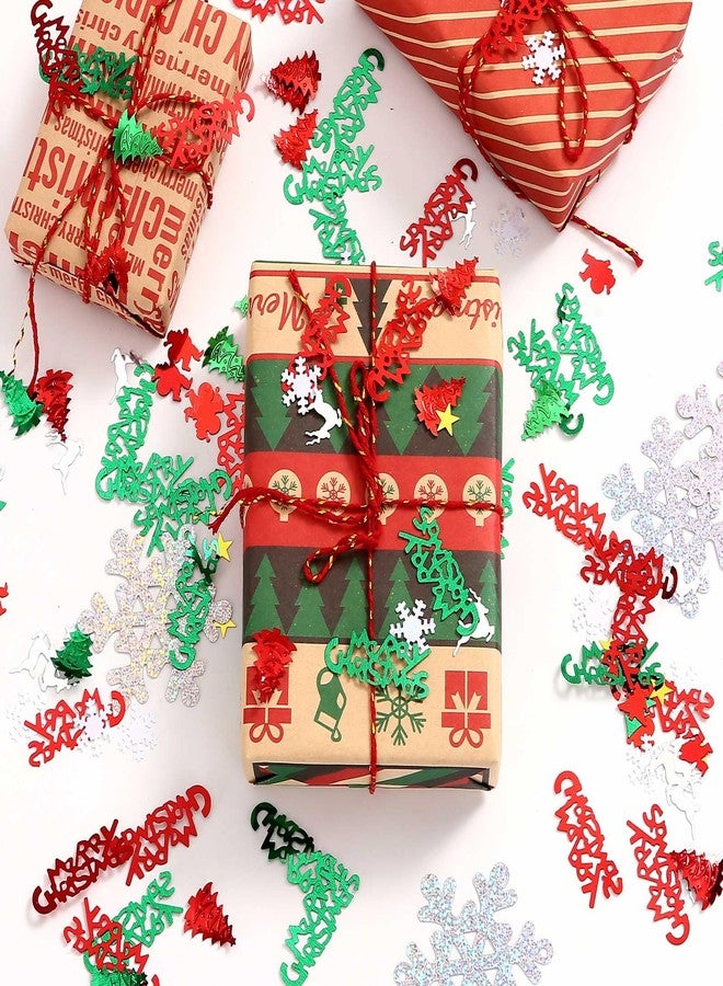 KALOR Christmas Snowflake and Merry Letter Confetti - 60g Table Decoration for Christmas Tree and Party - Image 3