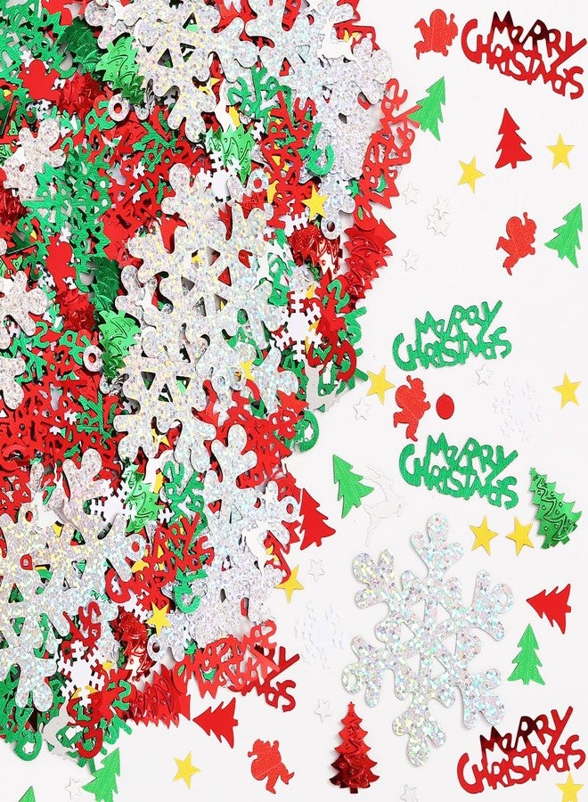 KALOR Christmas Snowflake and Merry Letter Confetti - 60g Table Decoration for Christmas Tree and Party - Image 2