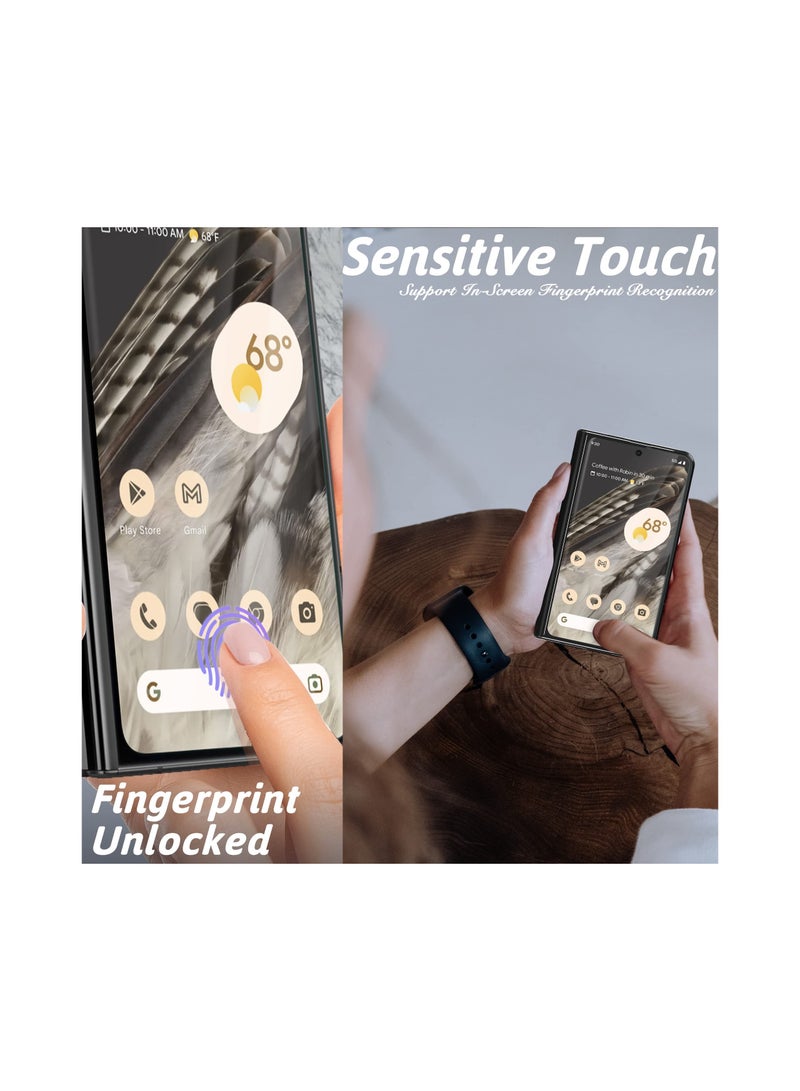 Fit for Google Pixel Fold Screen Protector, Inside Tpu Film + Full Covered Outer + Back Cover Screen Protector, High Clarity, Anti-Shatter, Bubble Free, Case Friendly, Ultra Thin Design 【2Set 6Pcs】 - Image 2