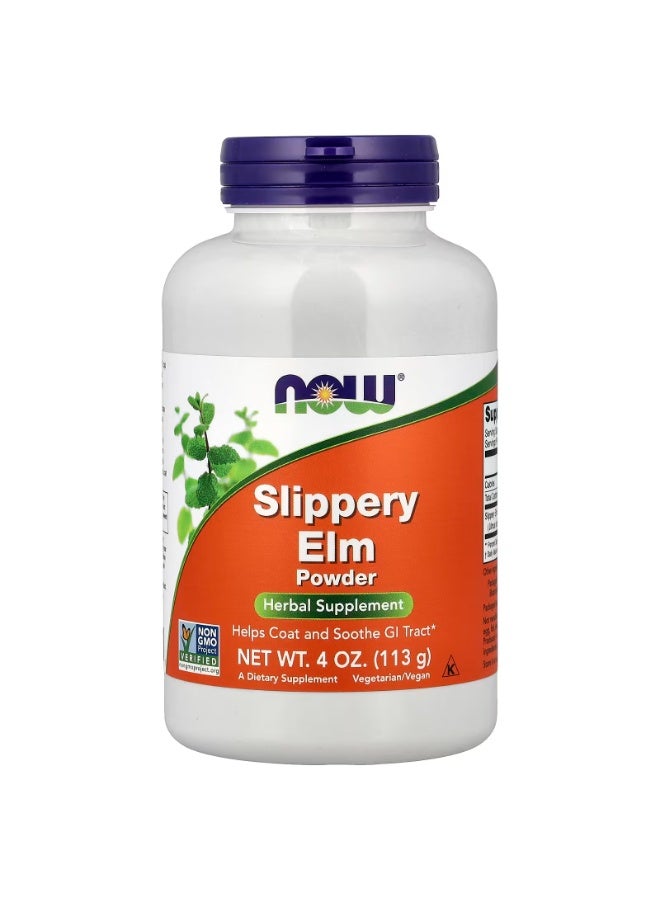 now Slippery Elm Powder, 4 oz (113 g) - Image 1