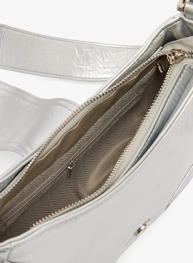 ELLA East-To-West Metal Buckle Bag