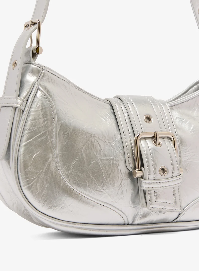 ELLA East-To-West Metal Buckle Bag
