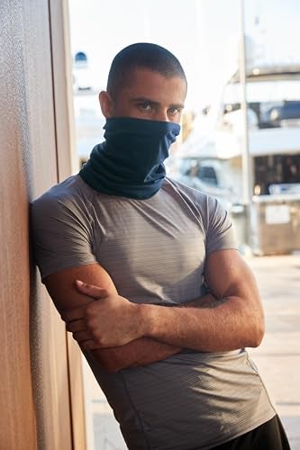 ASVP Shop Merino Wool Multi-Purpose Neck Gaiter - 100% Merino Wool Face Mask, Skiing Neck Warmer, Breathable & Quick-Drying Headwear (Blue) - Image 3